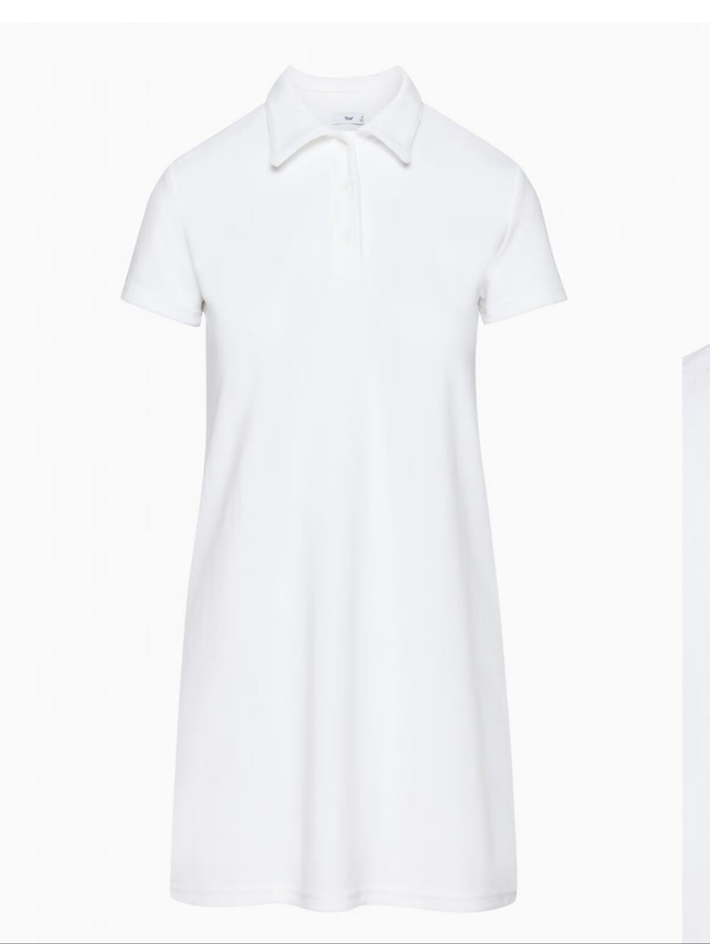 TNA Yale Towel Dress, White 2xs, Stretchy.